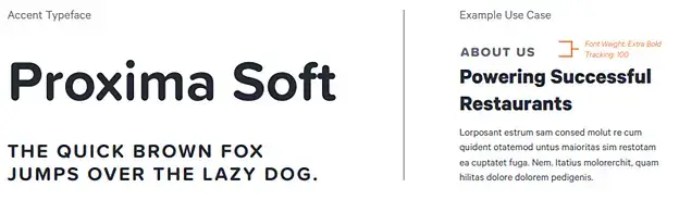 Accent Typeface example