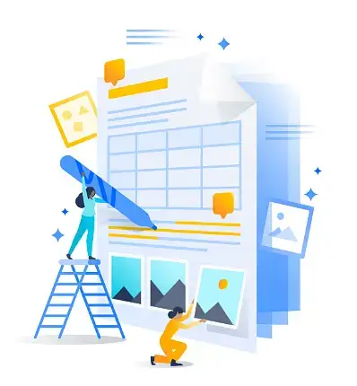 Atlassian - Spot hero illustration example