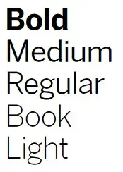 Font Weights example 2