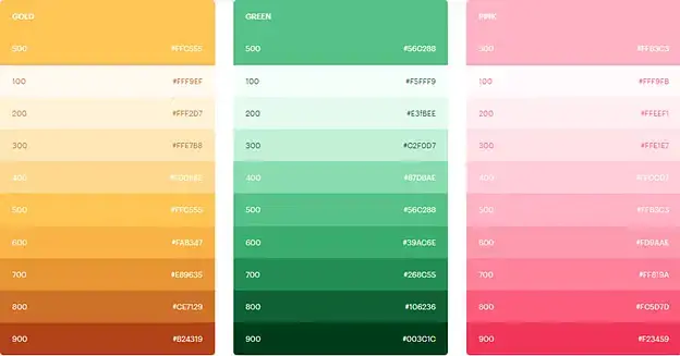 Help Scout - Secondary color palette example