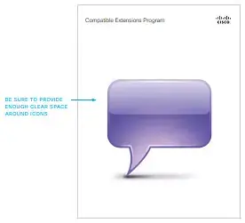 Icon guidelines Clear Space example