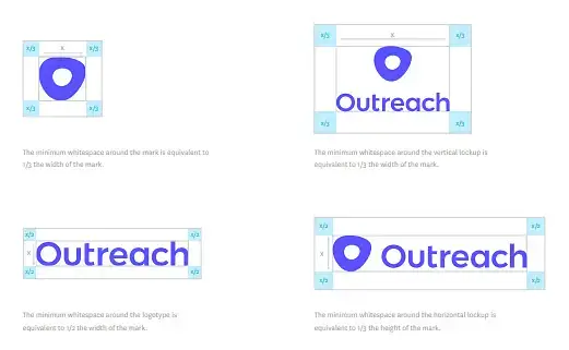 Outreach - Logo clear space example