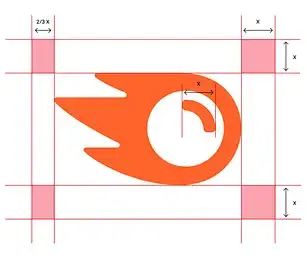 Semrush Logo clear space example