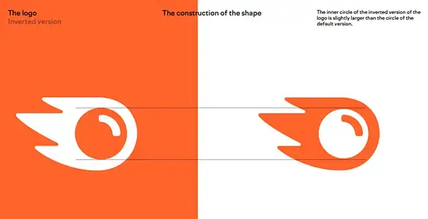 Semrush Logo Inverted version example 1