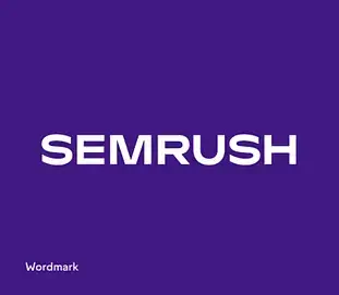 Semrush logo - Wordmark example