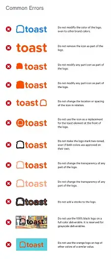 Toast - Usage principles example 1