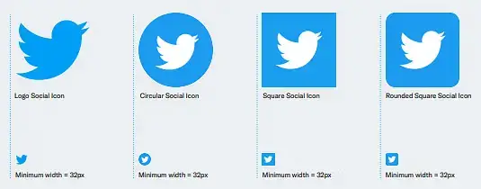 Twitter - Use of the logo in different mediums example