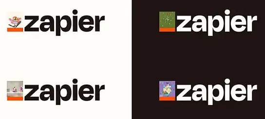 Zapier Co branding or Partner logos example
