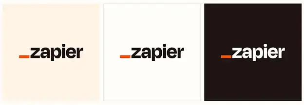 zapier LOGO Primary and Secondary versions
