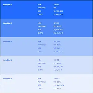 Zscaler - Primary color palette example