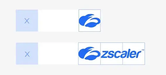 Zscaler - Use of the logo in different mediums example